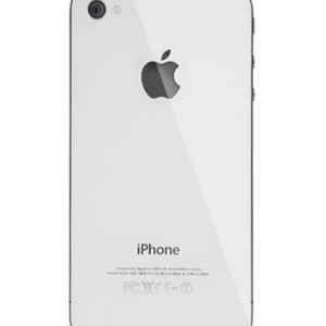 APPLE COVER POSTERIORE CON LOGO COLORE BIANCO (BGC-E2380A) PER IPHONE 4