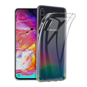 COVER TRASPARENTE CON ANGOLI RINFORZATI IN SILICONE PER SAMSUNG GALAXY A70