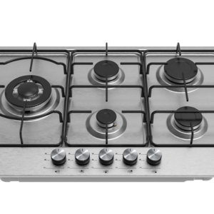 PIANO COTTURA A GAS ELECTROLINE 5 FUOCHI TRIPLA CORONA IN ACCIAIO INOX