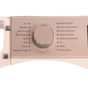FRONTALINO CON MANOPOLA (696138914) PER ASCIUGATRICE SMEG DHT83LIT-1