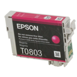 INCHIOSTRO CARTUCCIA EPSON (T0803 COLIBRI') ORIGINALE COLORE MAGENTA