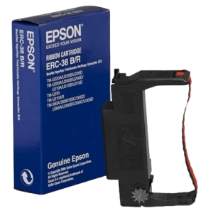 CARTUCCIA A NASTRO EPSON (ERC-38B/R) ORIGINALE COLORE NASTRO NERO/ROSSO