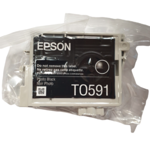 INCHIOSTRO CARTUCCIA EPSON (T0591 GIGLIO) ORIGINALE COLORE NERO PHOTO