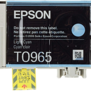 INCHIOSTRO CARTUCCIA EPSON (T0965 LUPO) ORIGINALE COLORE LIGHT CIANO