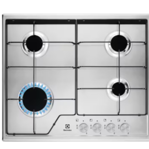 PIANO COTTURA A GAS SERIE 600 SLIM LINE ELECTROLUX 4 FUOCHI IN ACCIAIO INOX